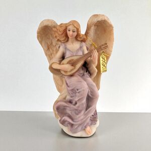 Vintage Roman Seraphim Classics Lydia "Winged Poet" Angel Figurine with Harp